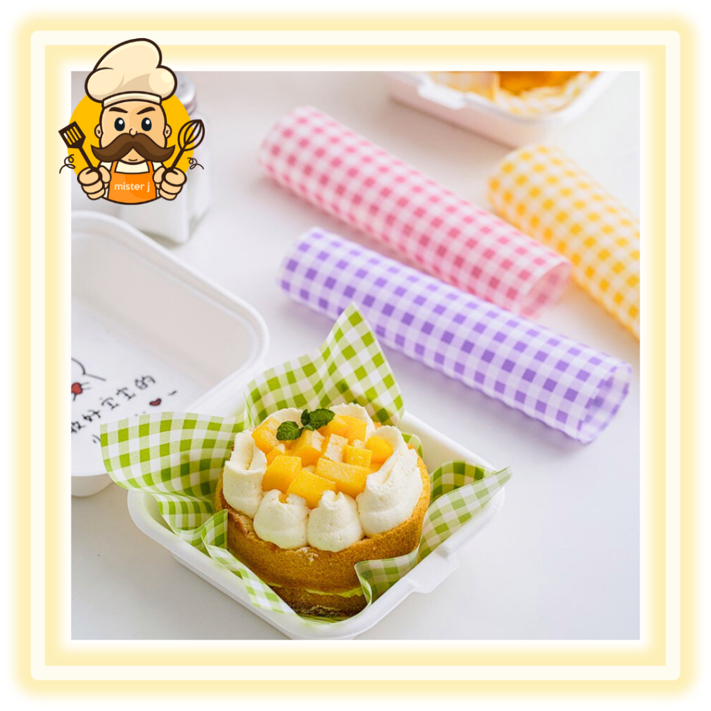 Kertas Baking Paper 25  lembar | Kertas Alas Bento Cake Roti Nasi Kue | Kertas Gorengan | Baking Pap