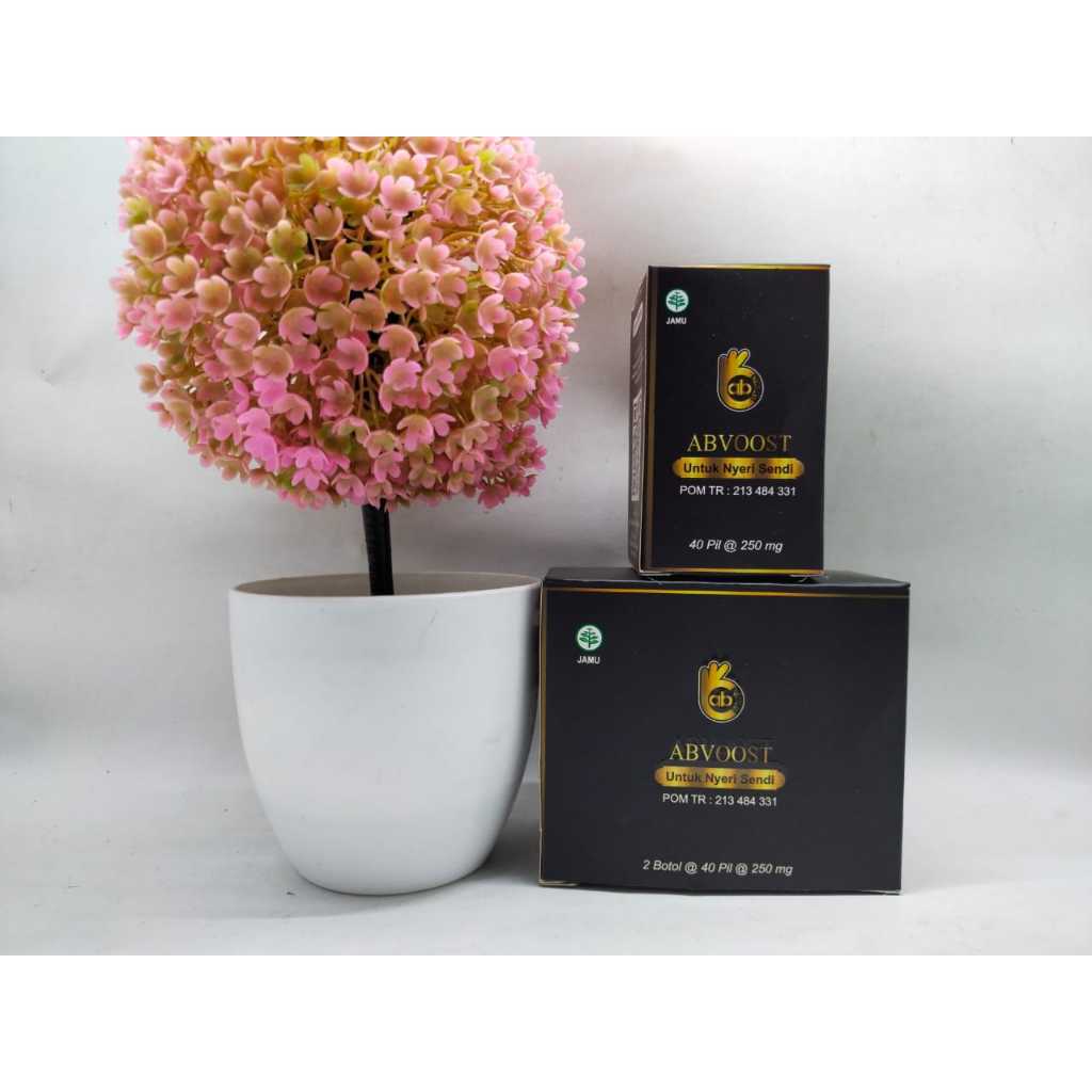 ABVOOST 1 botol isi 40 pil @250mg solusi untuk nyeri sendi herbal original/