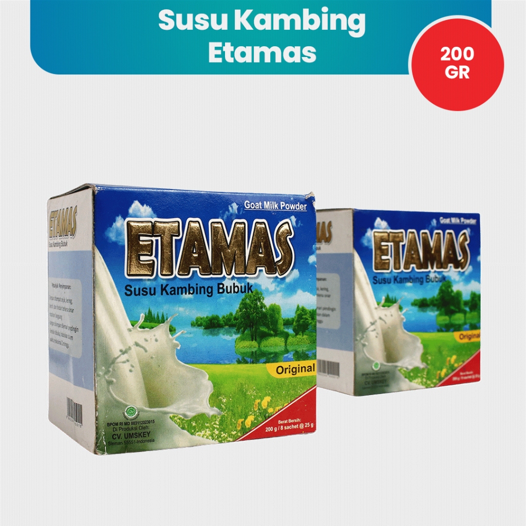 

Susu Kambing Etawa Bubuk ETAMAS Kemasan Sachet Rasa Original Asli Original Suplemen Kalsium Untuk Kesehatan Tulang