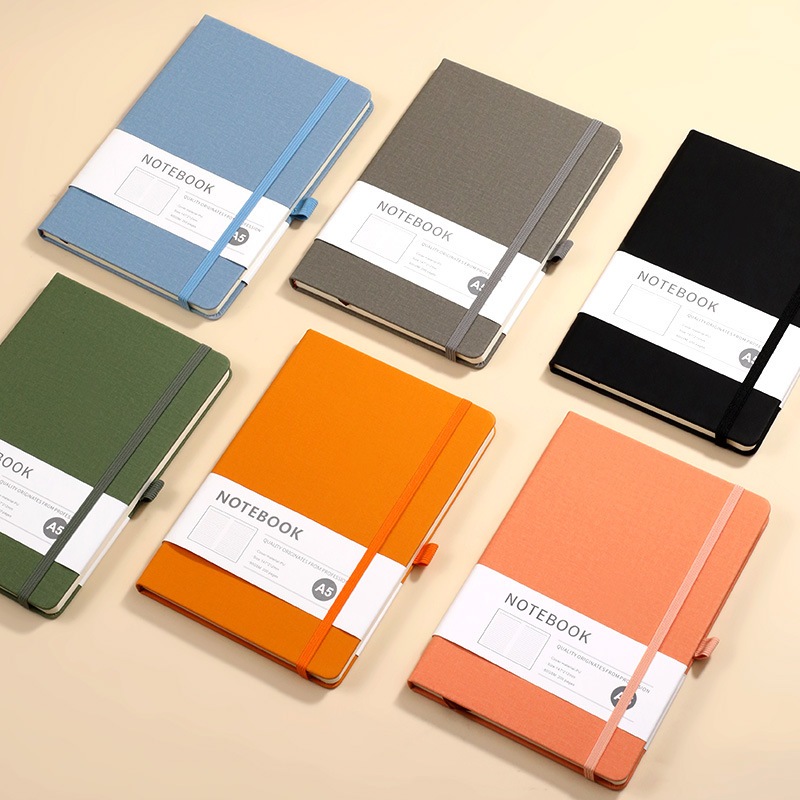

Business leather notebook, Dorian paper high aesthetic Instagram style notebook