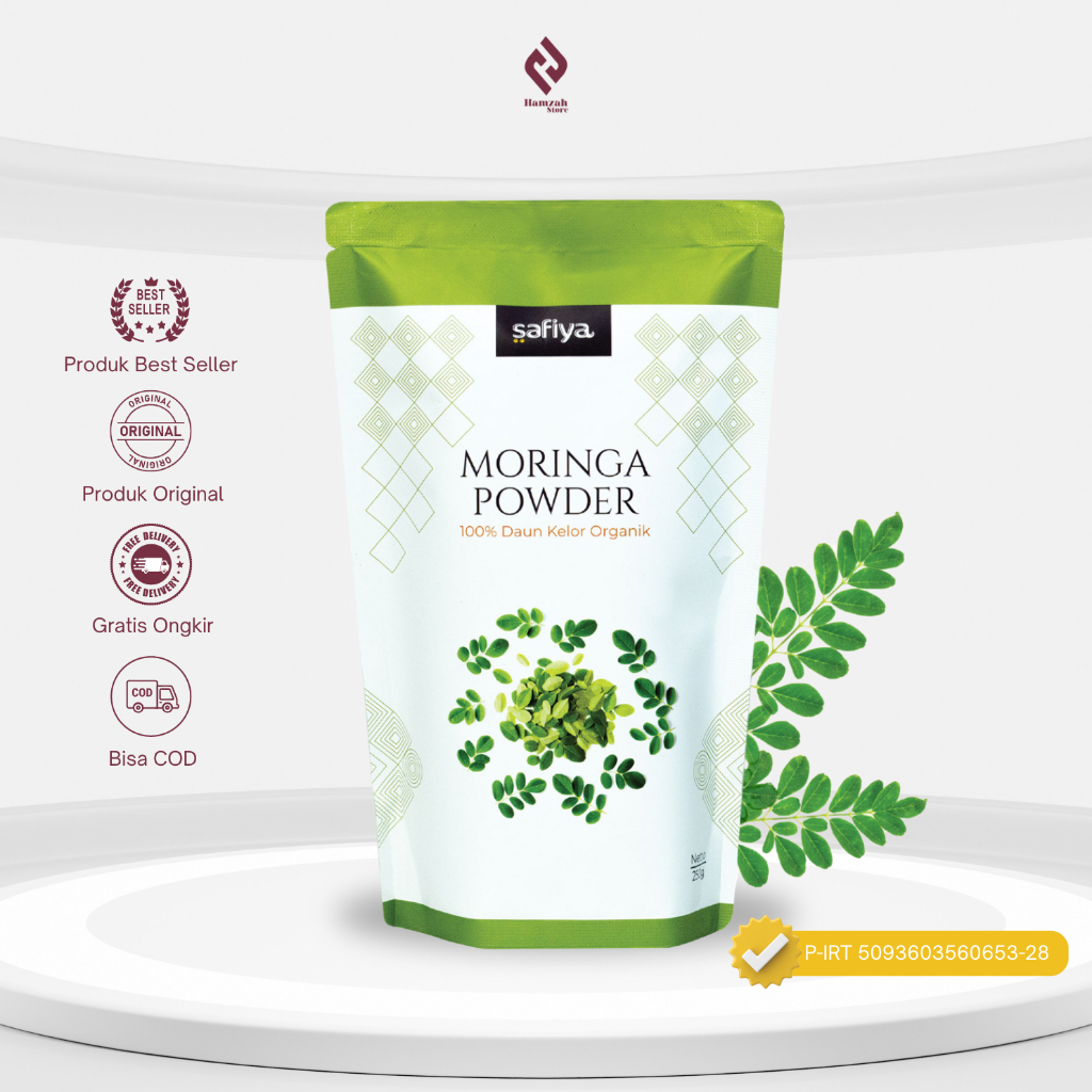 

Serbuk Daun Kelor 350 gr Moringa Powder Organic Safiya Herbal