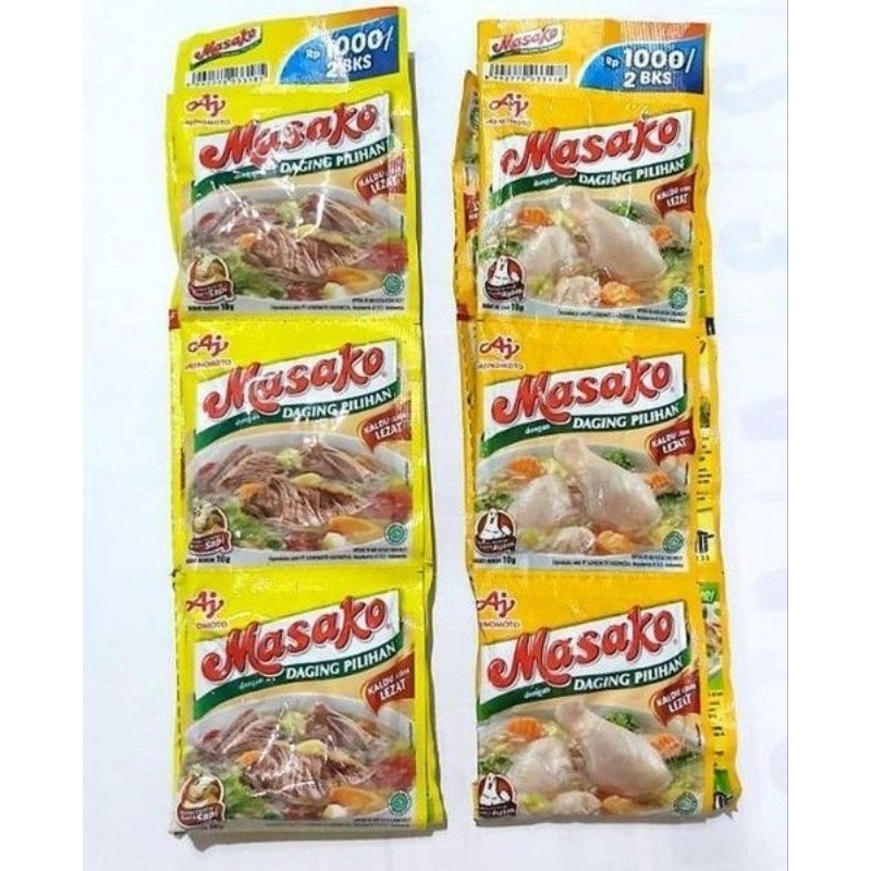 

Masako Bumbu Kaldu Kemasan Sachet Isi 12 Rasa AYAM DAN SAPI