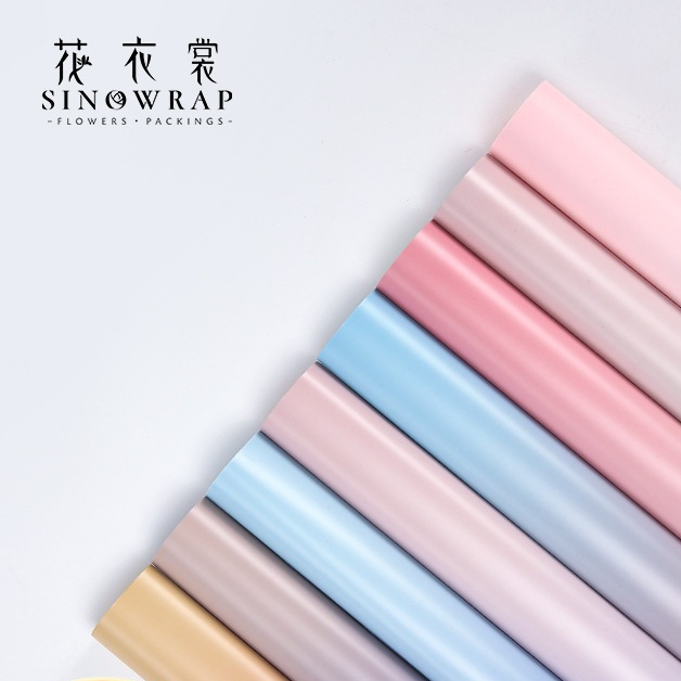 

[20 Lembar] Carol Gallery Flower Wrap Gradasi/ Kertas Cellophane gradasi