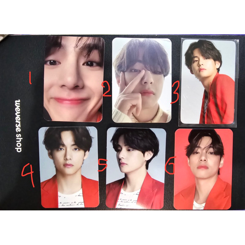 Photocard Official BTS Taehyung / V Dicon