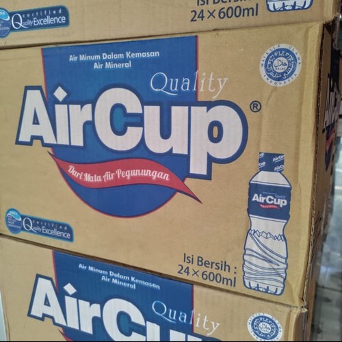 

AIR MINERAL AIR CUP KEMASAN BOTOL 600 ML 1 DUS ISI 24 PCS