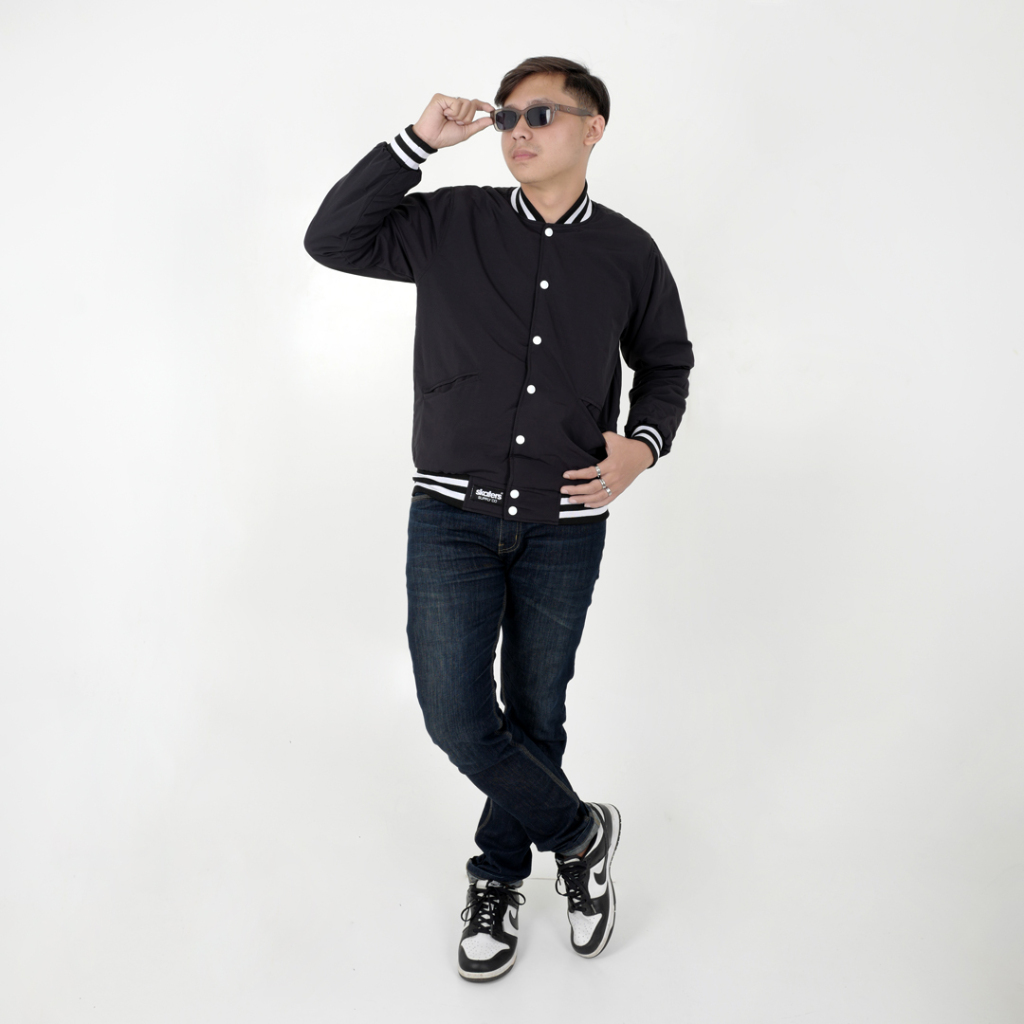 TERBARU Skaters Varsity Jacket Atlas TD017 Black