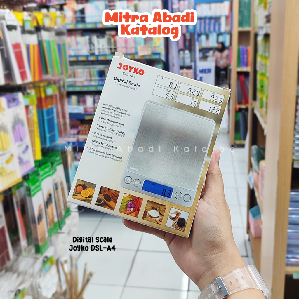 TIMBANGAN DIGITAL JOYKO DSL-A4 / DIGITAL SCALE PREMIUM KITCHEN SCALE 3 KG DSLA4