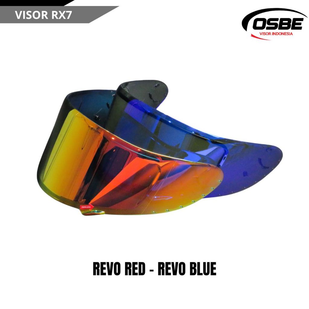 OSBE Visor scott  Rx 7  PNP Shoei x14 Helm Full Face Iridium original SNI