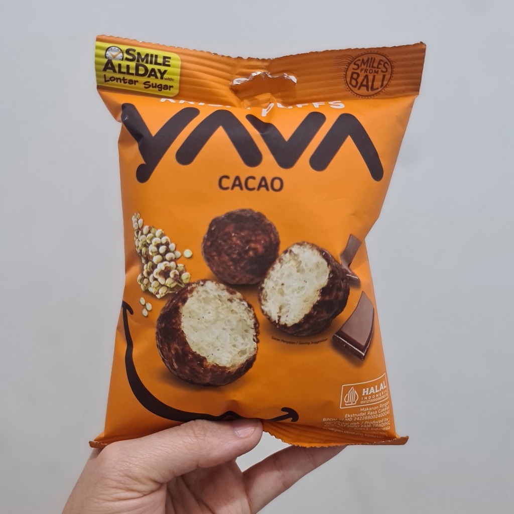 

YAVA Krispi Puffs Cacao ( Cemilan Snack Vegan Camilan Sehat )