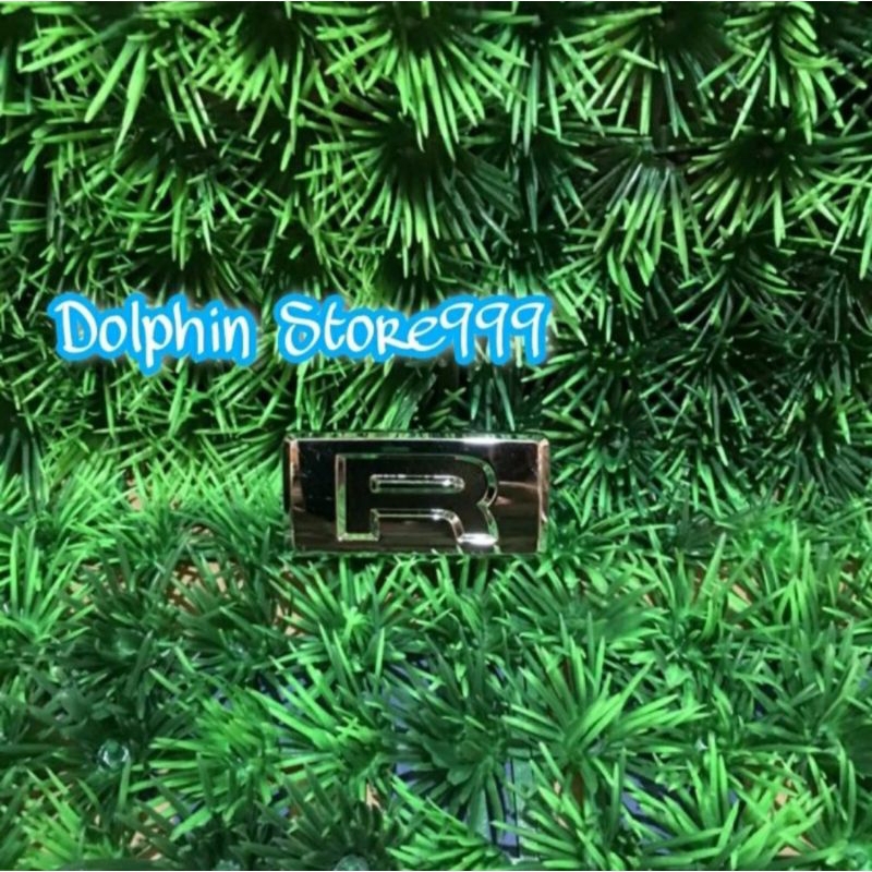 Emblem Logo R New Xenia Warna Chrome Original Bawaan Mobil Daihatsu