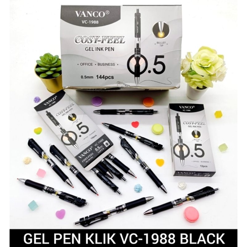 

Pulpen gel klik 1 pak 12 pcs / harga grosir pulpen klik mirip weiyada
