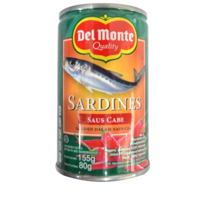 

Sarden Pedas/Chili DELMONTE 155 gr