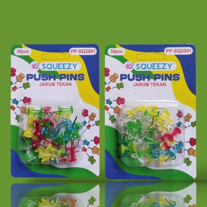 

Push Pin/Jarum Tekan Squeezy (Isi 30 pcs)