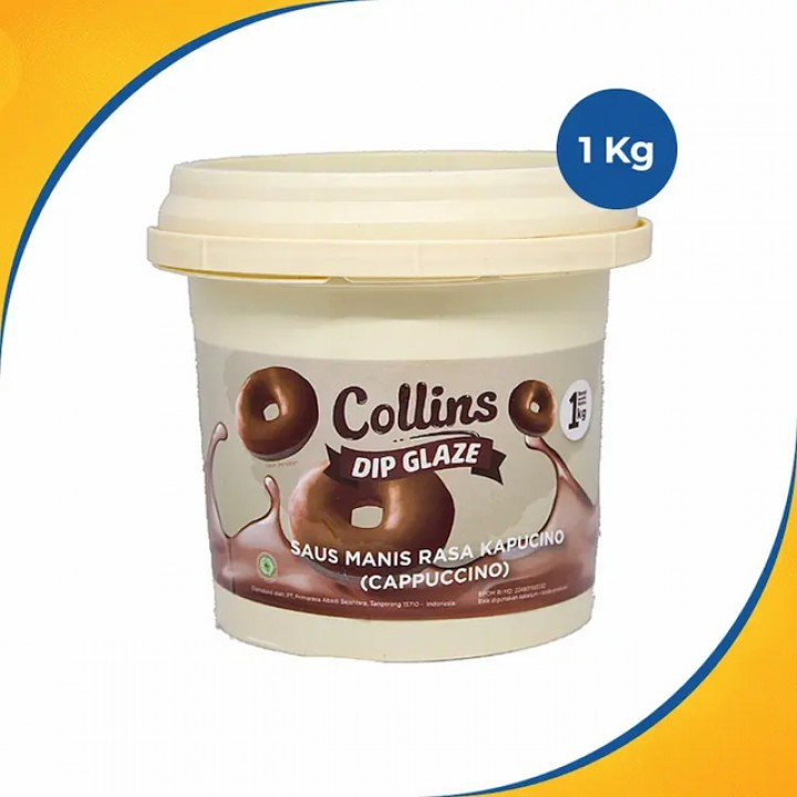 

Collins Dip Glaze Capuccino 1 KG - Collins capucino Saus Manis Rasa Cappuccino