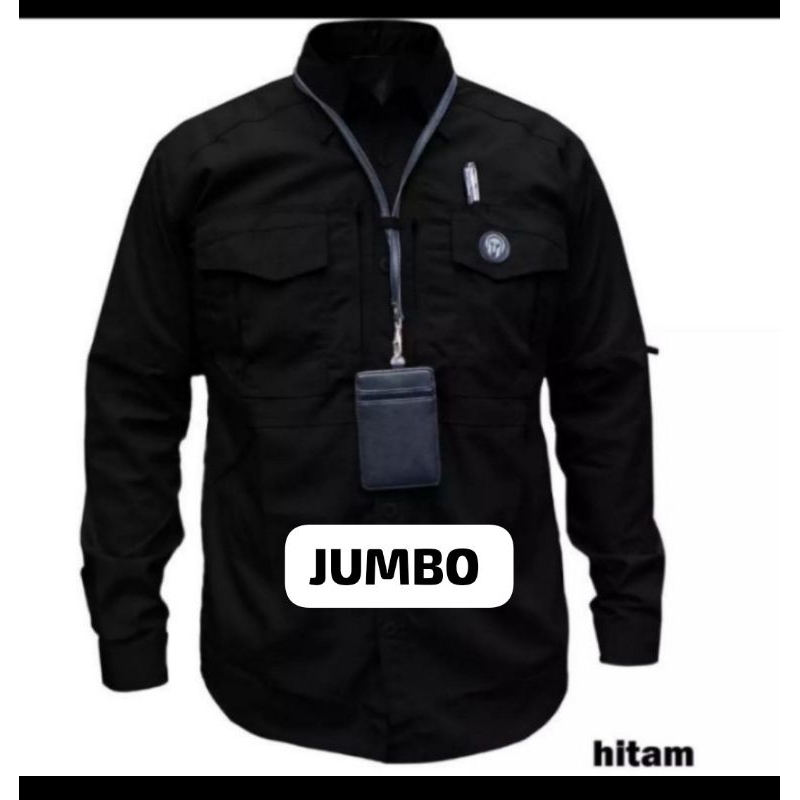 KEMEJA M TAC JUMBO / KEMEJA LAPANGAN / KEMEJA TACTICAL/ KEMEJA RESCRIM JUMBO TANGAN PANJANG