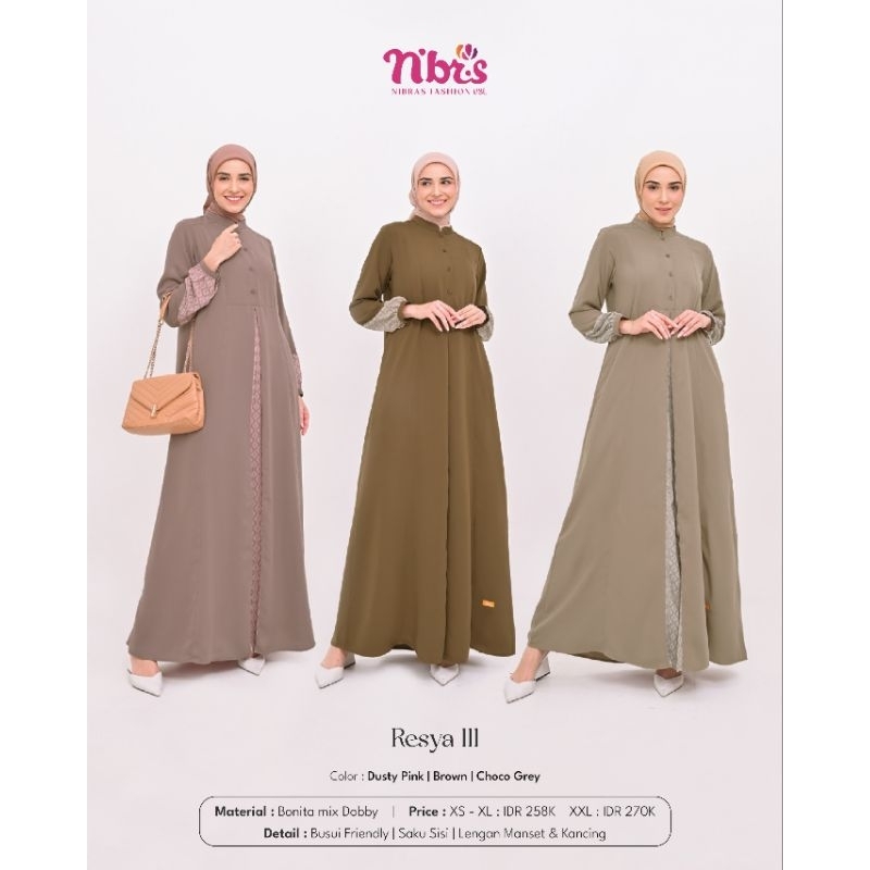 GAMIS DEWASA POLOS/BAJU NIBRAS RESYA/GAMIS GIANINA/BAJU REMAJA/GAMIS REMAJA/BAJU KEREN