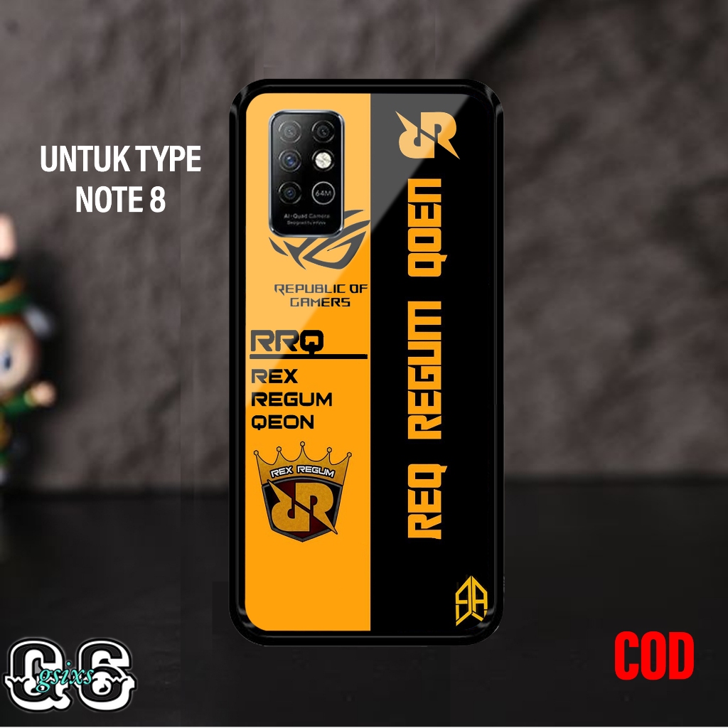 [gsixs_case]case infinix note 8 - case Glossy-Pelindung )case(rrq)softcase hp-case hp-casing hp-sili
