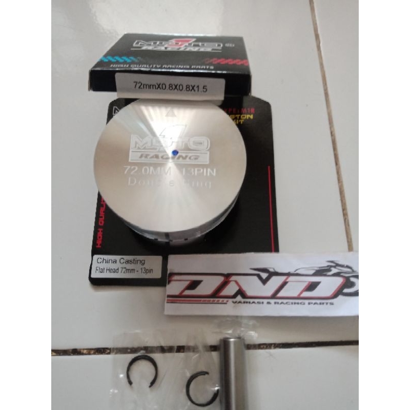 MOTO1 Piston casting 72mm pin 13/Piston 72 pin 13/Piston kit casting 72mm pin 13