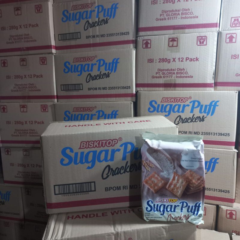 

sugar puff 280 gram 1 dus isi 12 pcs