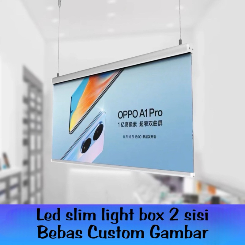Led slim light box/led display iklan/slim light box poster