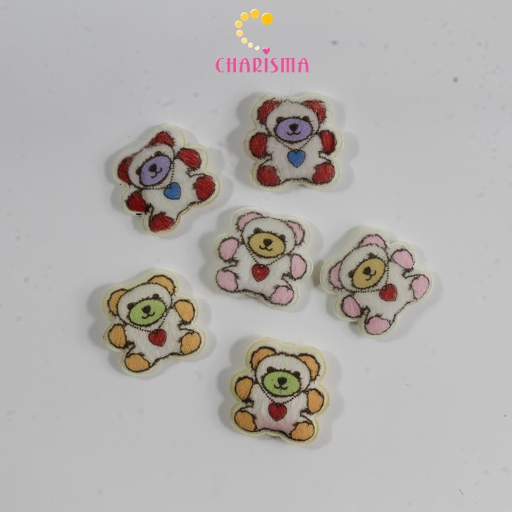 Charisma Aplikasi Boneka Kecil Beruang - Motif Beruang  -Aksesoris Dekoratif