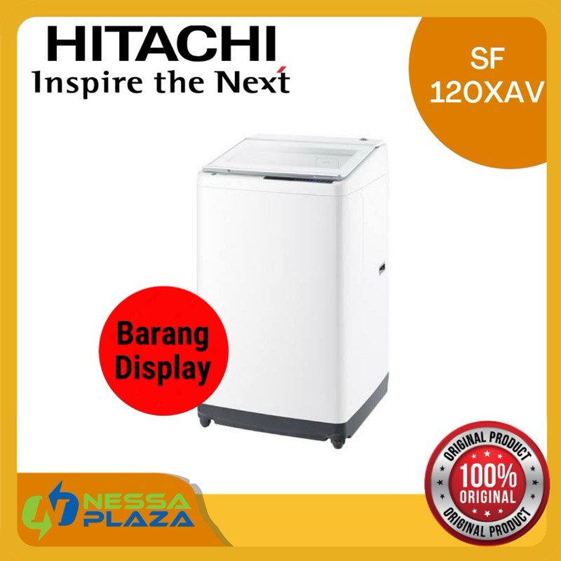 HITACHI MESIN CUCI SF120XAV SF 120 XAV ex display barang display