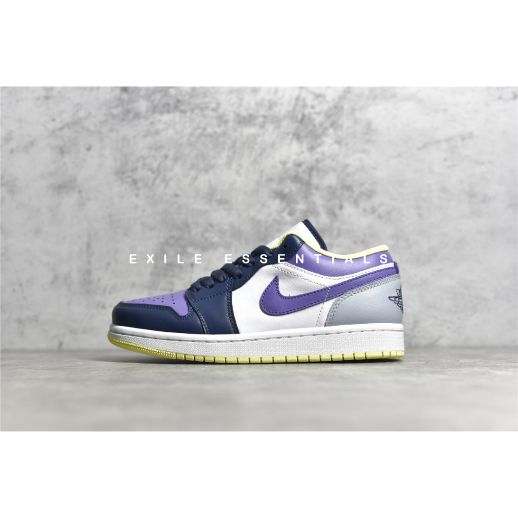 [READY STOCK SIZE 38] Nike Air Jordan 1 Low SE Mismatched - Purple Magenta