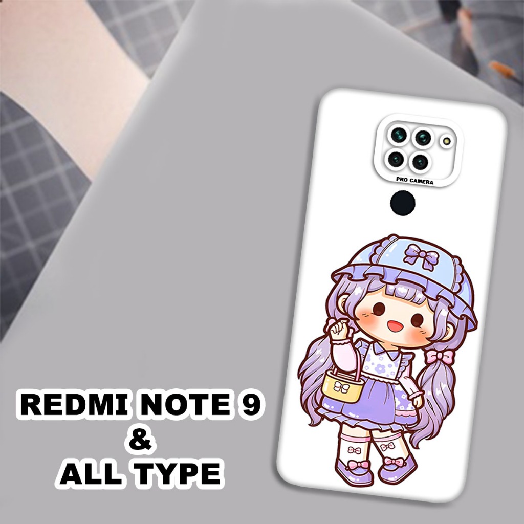 (GC20) Softcase karet Hp REDMI NOTE 9 | Case Lucu | Case REDMI NOTE 9 Silikon Tpu Pro Camera | Kesin