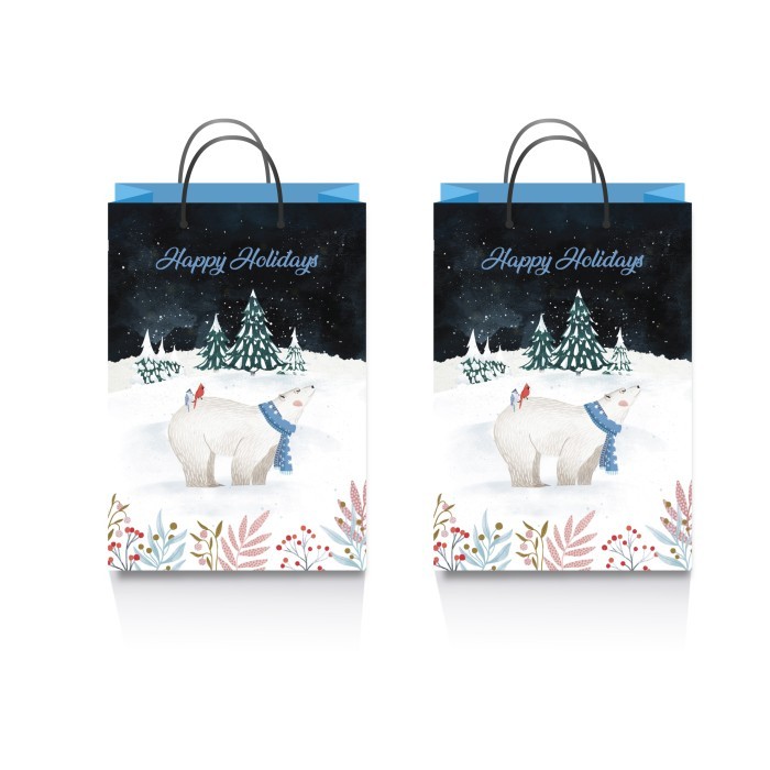 

PAPER BAG KRAFT - PAPER BAG MEDIUM- CHRISTMAS - BA2232-HAL018