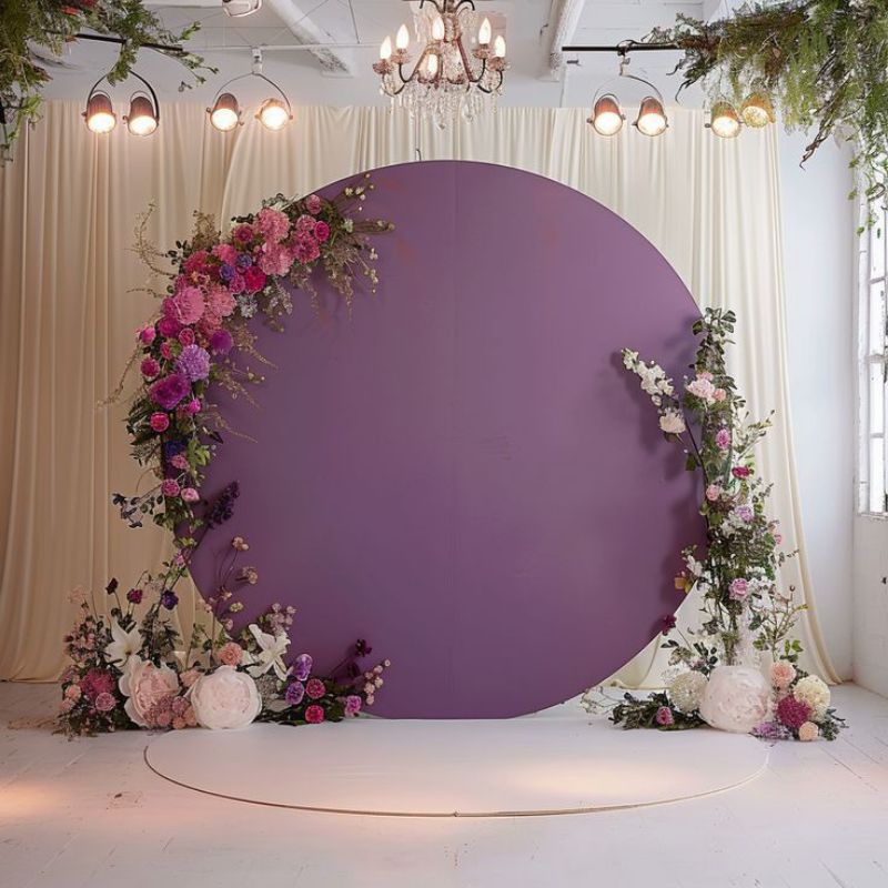 Cover stand bulat/backdrop bulat diameter 200cm