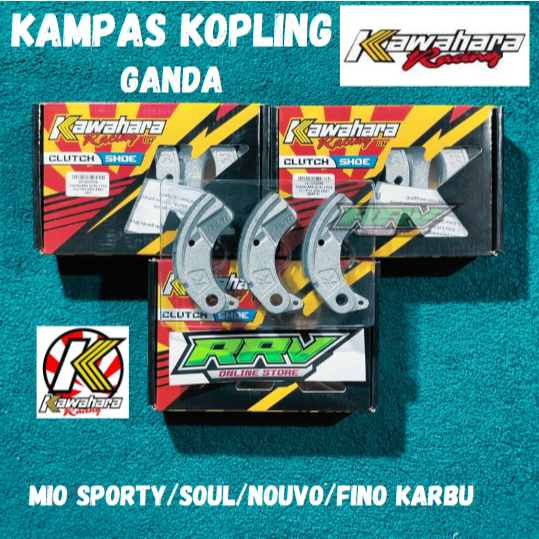 KAMPAS KOPLING GANDA RACING KAWAHARA CLUTCH MIO SPORTY KARBU, NOUVO, SOUL KAMPAS GANDA MIO SPORTY RA