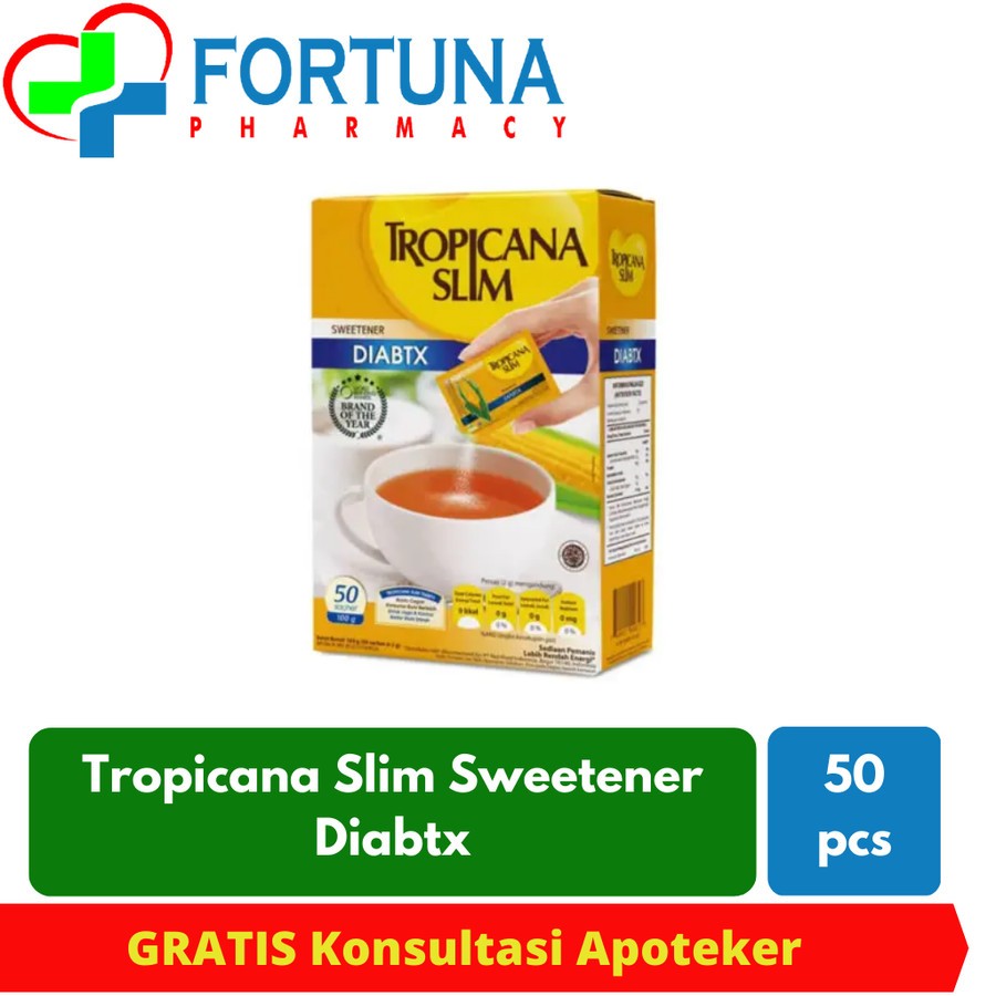 

Tropicana Slim Sweetener Diabtx 50's