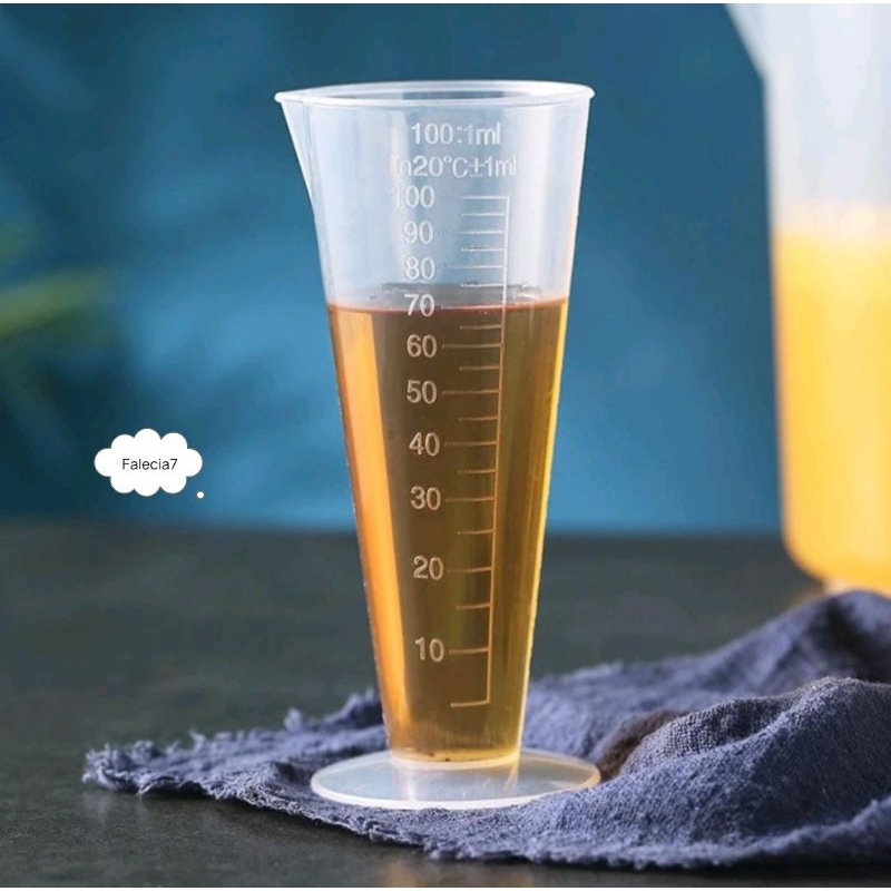 Gelas Ukur Plastik 100 Ml Gelas Takar Plastik