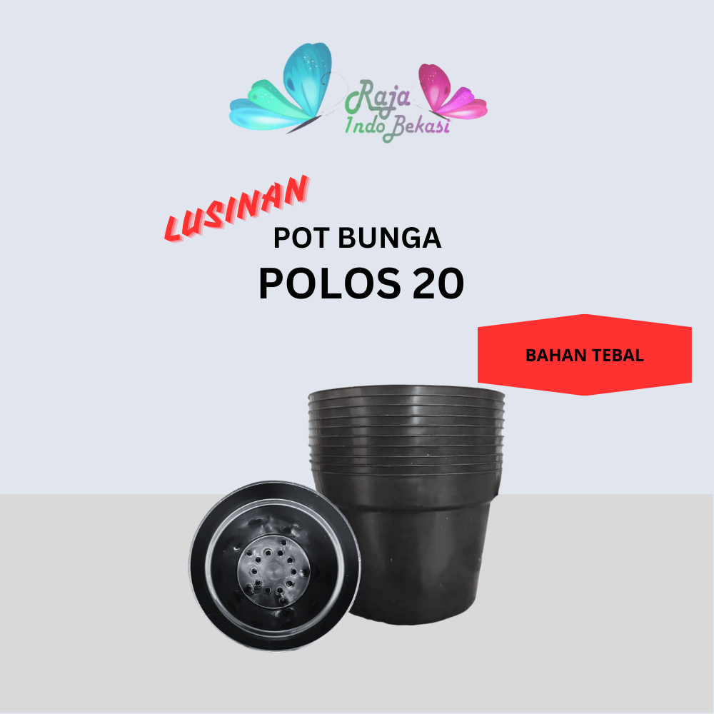 LUSINAN Pot 20 Hitam Isi 12 Pcs TERMURAH GROSIR Pot Lusinan Hitam Murah Termurah 12 20 25 30 Cm
