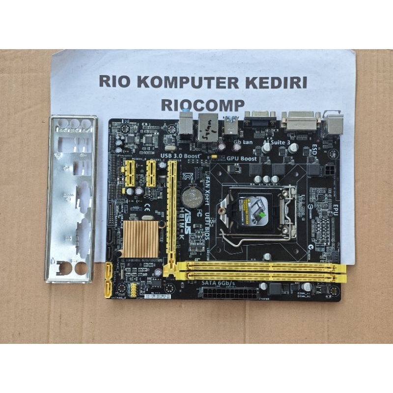mobo Asus h81m-k chipset intel h81 lga 1150 alternatif b85 h87 h97