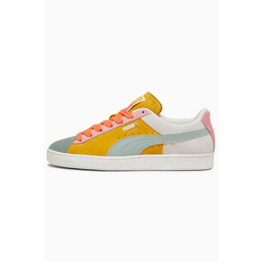 SEPATU SNEAKER WANITA PUMA Suede Icons Of Unity 1 Warm White-Yellow 393750 01