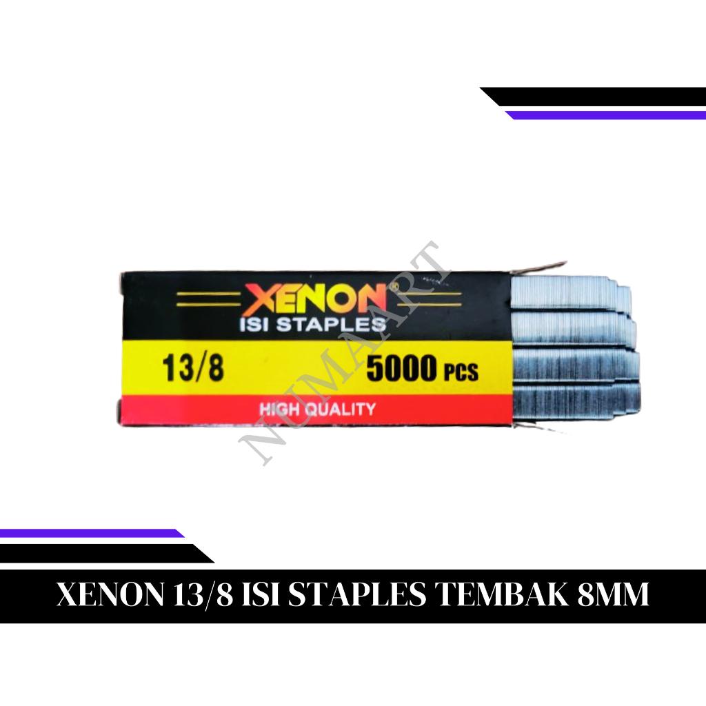 

XENON 13/8 / ISI PAKU TEMBAK REFILL AIR NAILER STAPLES GUN STAPLE GUN TACKER 8MM