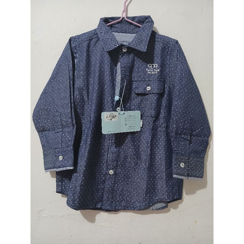 Qna Kemeja Denim Anak Cowok / Laki-laki