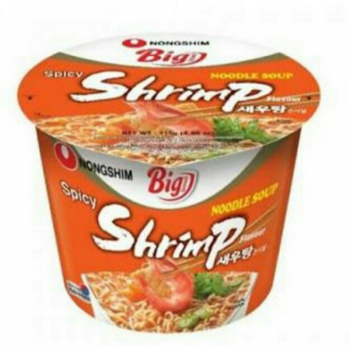 

NONGSHIM Big Bowl Noodle Shrimp/Mi Instan Rasa Udang Pedas 115gr