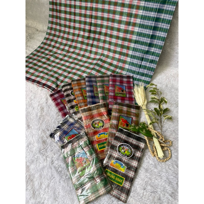 Sarung anak motif kotak sarung muslim anak motif kotak