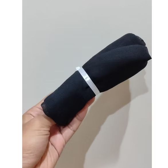 Hijab/Jilbab Bella Square Polos Segi Empat Hitam