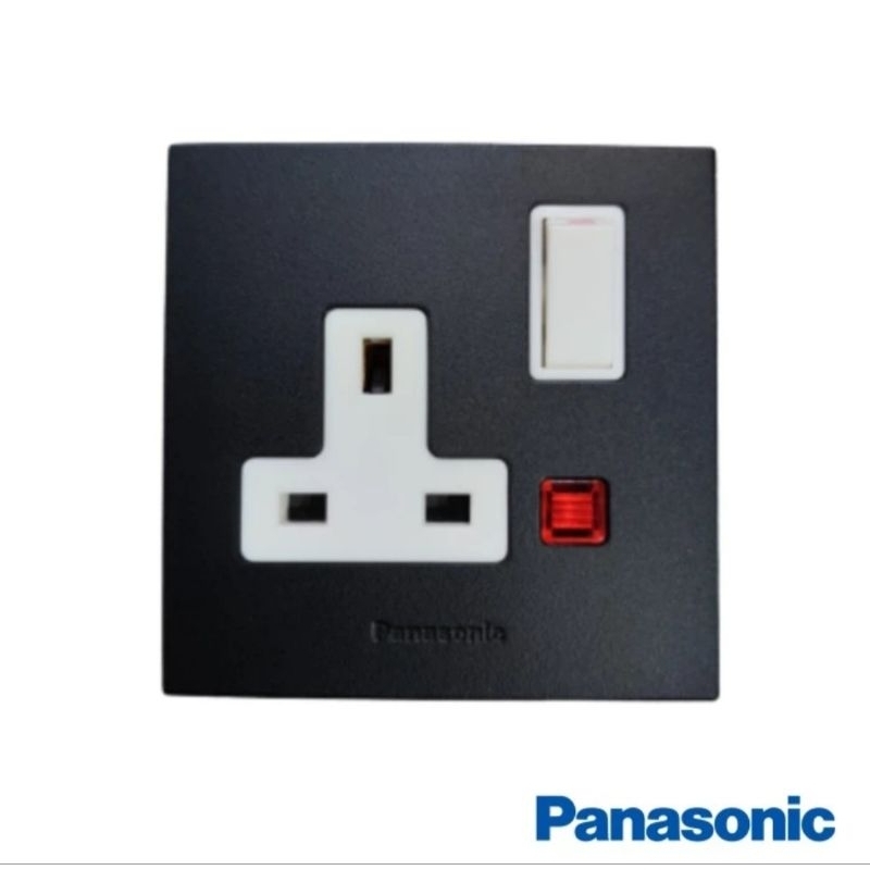 PANASONIC Stop Kontak AC Hitam WBSJ1214B