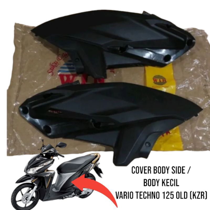 cover body side sambungan body samping kanan kiri vario techno 125 fi old KZR non original