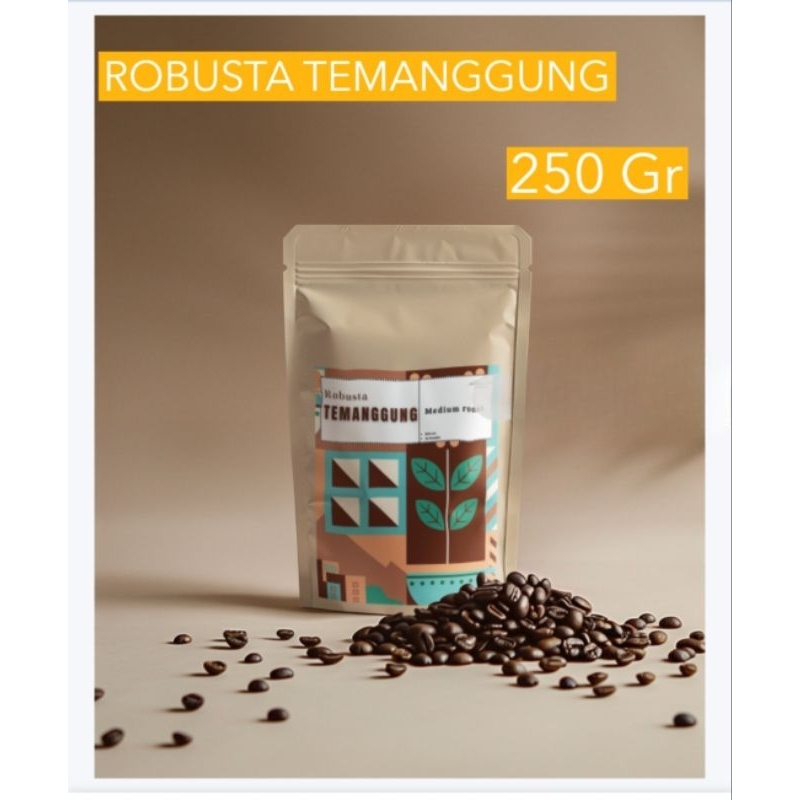

KOPI JAVA ROBUSTA TEMANGGUNG 250 GR RUANG SEDUH COFFEE/BIJI KOPI/KOPI BUBUK