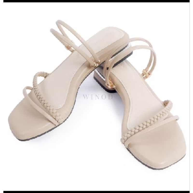 sandal heels tali kepang