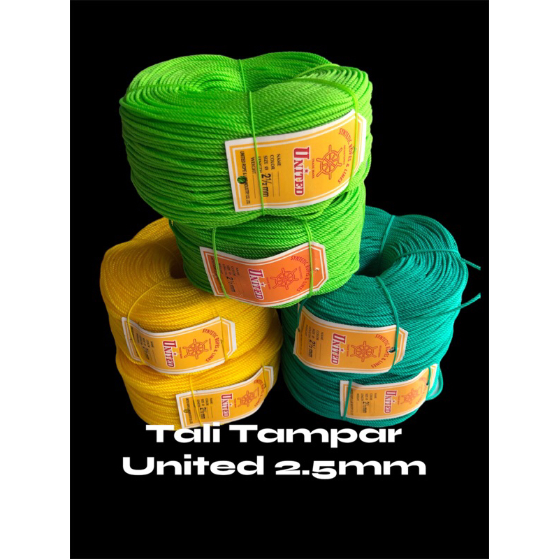 

Tali Tampar/ Tambang United 2.5mm Roll