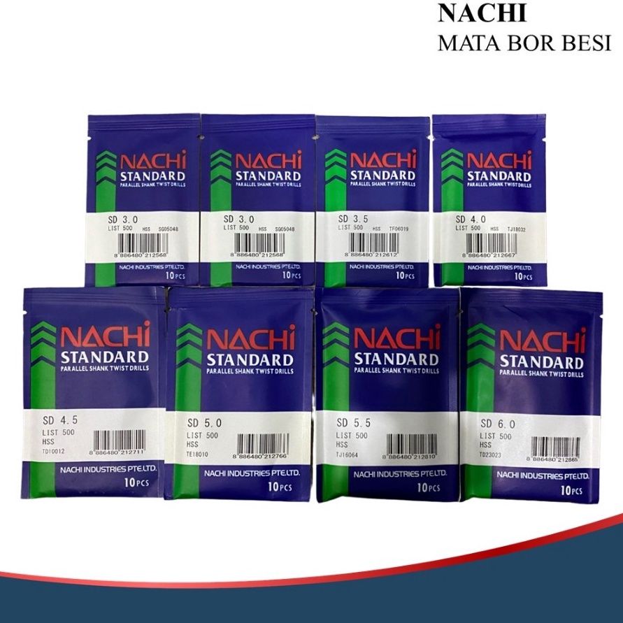 Terbatas ORI NACHI 2 25 3 35 4 45 5 55 6 8 1 12 MM MATA BOR MATABOR BESI HSS