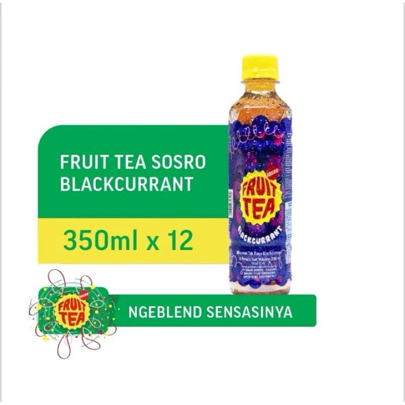 

FRUIT TEA BOTOL BLACKCURRANT 350 ML 1 KRAT 1 DUS ISI 12 BOTOL