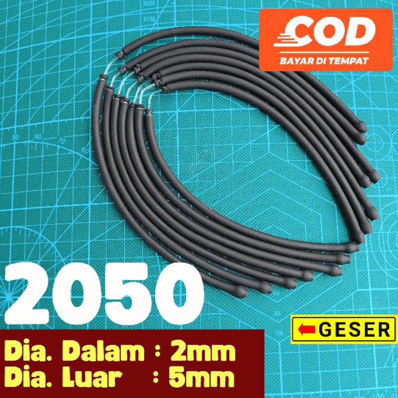 Karet ketapel 2050 ketapel air slingshot fish tube SIAP PAKAI HITAM