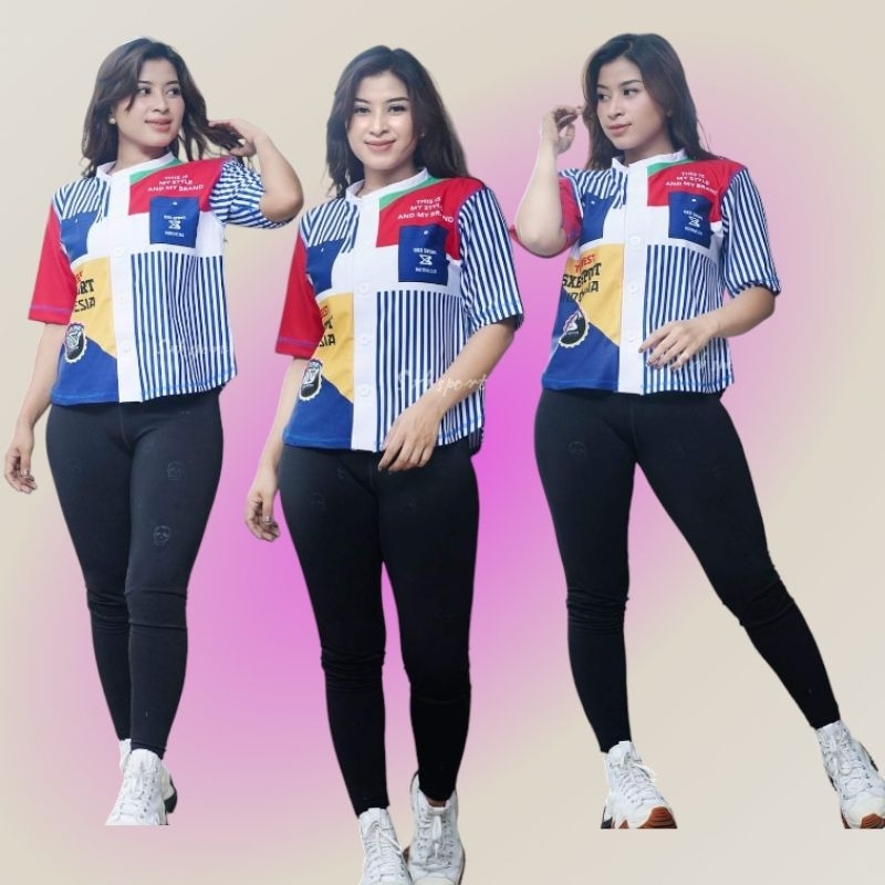 SXB SPORT BAJU OLAHRAGA BUTTON UP LENGAN PENDEK